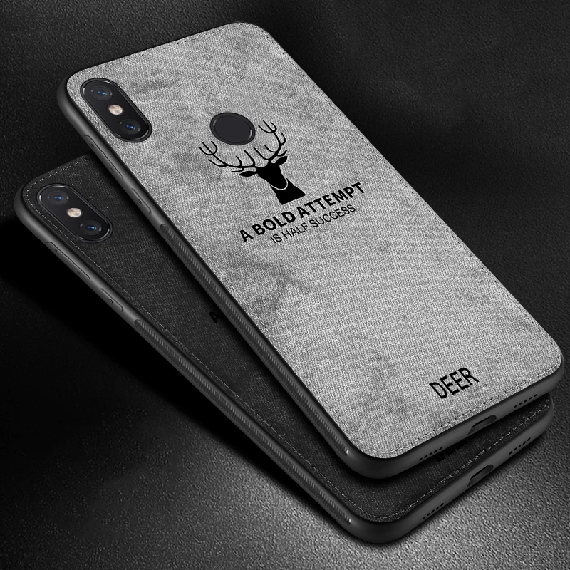 

For Xiaomi Redmi Note 5 Pro Case Cloth Distressed Hard Back Cover Soft Frame Fabric Fundas Xiomi Redmi Note 5 Pro Phone Cases
