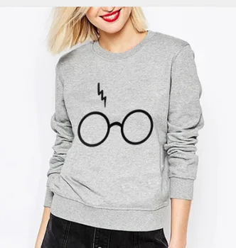 

Oversized Female Women Sweatshirt eyeglasses Glasses Printed Autumn Tracksuit Lady Hip Hop Pullover Punk Hoodies Sweatshirts Top