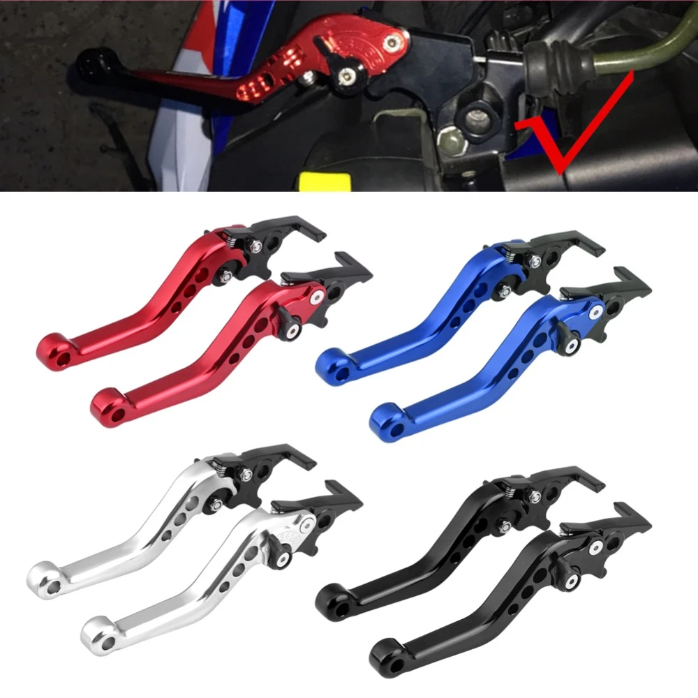 remplacement des leviers de frein universels en alliage d/'aluminium pour motos//scooters//vélo électrique rouge 1 paire de levier de frein à disque double moto