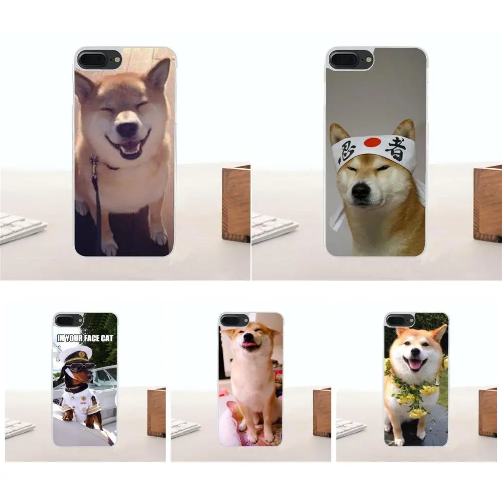 Bixedx для Apple iPhone 4 4S 5 5C SE 6 6S 7 8 Plus X TPU чехол мобильного телефона Doge с забавным