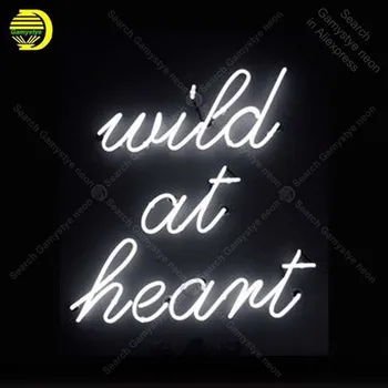 

Neon Sign Wild at Heart Neon Bulb sign handcraft restaurant Display Beer Bar neon signboard Home Decor light anuncio luminos