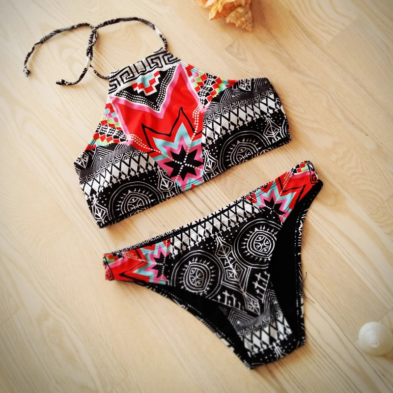 Women Bikini Sexy Padded Top Swimsuit Sets Sports Swimwear Women