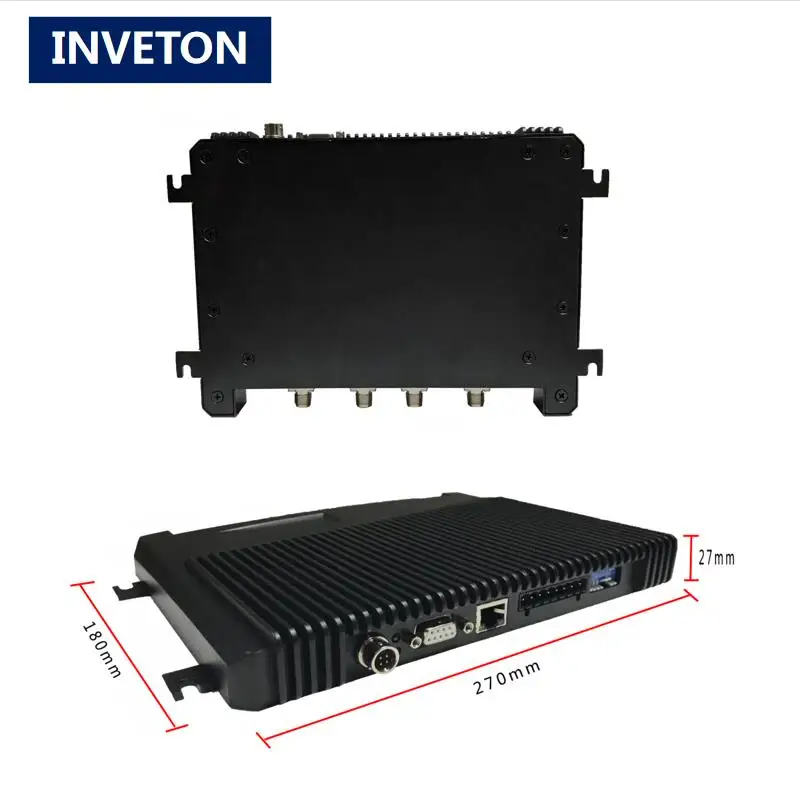Фиксированный impinj uhf rfid считыватель 8 портов складские товары отслеживание ethernet