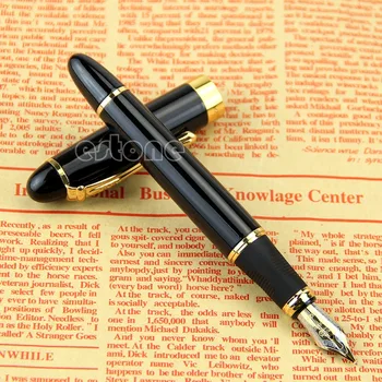 

Hot Selling New Fountain Pen Jinhao X450 Black Medium Nib Gold Trim Ink Pen
