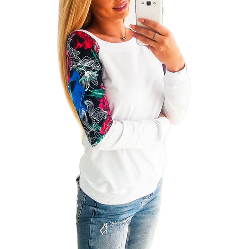 Plus Size Women Fashion Pullover Blouse Spring Autumn
