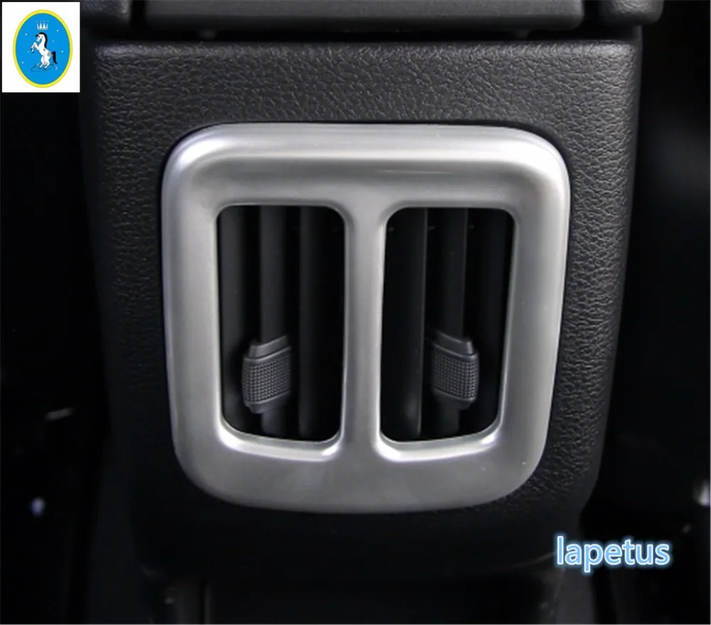 Yimaautotrims сзади Кондиционер Vent Outlet рельефная Накладка для отделки 4 цвета подходит для выбора! Для Jeep Compass 2017 2018 2019 ABS