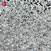 GIGAJEWE – Mini Moissanite ronde de petite taille, 1ct VVS1 blanc D 0.8-3.0mm, Test de diamant en vrac, fabrication de bijoux de conception de pierres précieuses