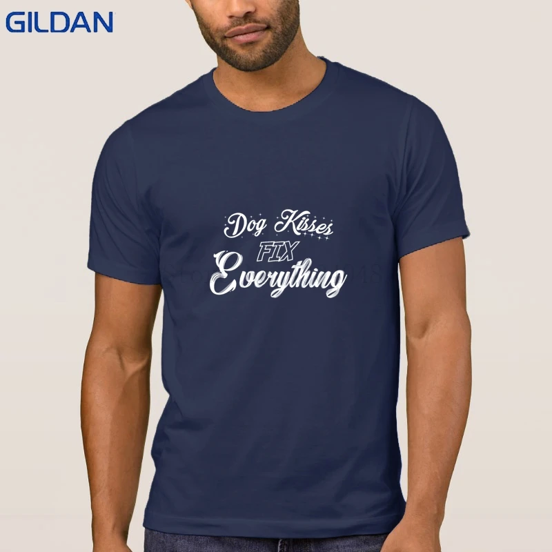 Новая мода собака поцелуи исправить все футболки S 3xl Camiseta футболка для Для мужчин