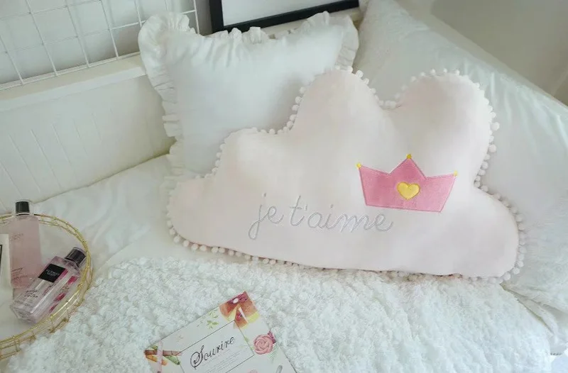 Хлопковая детская подушка для новорожденных, многофункциональная подушка с облаками для малышей, украшение детской комнаты, детское постельное белье, игрушки для сна, подушка - Цвет: 70cm large