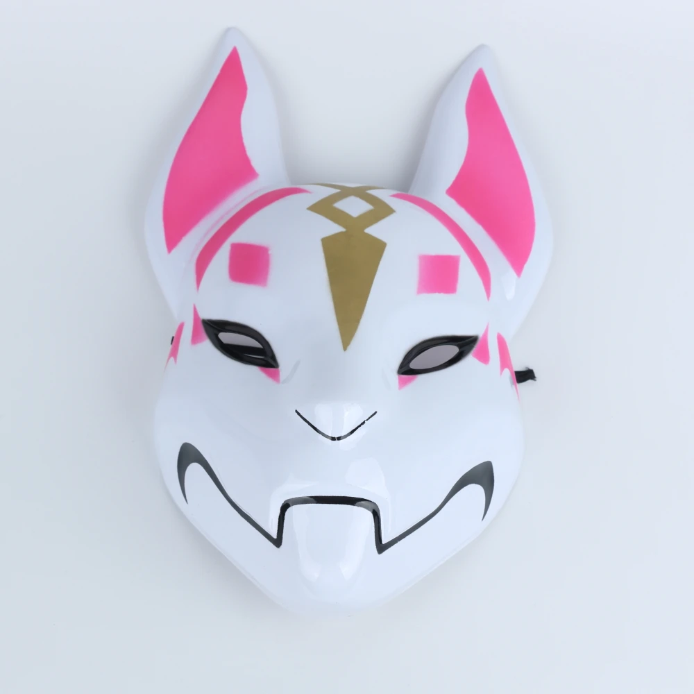Game Drift Mask Fox kitsune Animal Full Head Mask Adult Unisex Masquerade Helmet Props Party Halloween Fancy Dress (1)