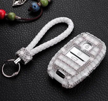 

Gift Luxury Diamond Bling Key Case Holder Wallet For KIA K3 K5 Sorento KX5 Optima KX3 K3S Sportage Carens Smart Fob Key Cover