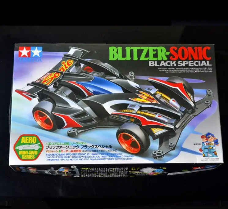 Масштаб 1/32 Tamiya мини гоночный автомобиль 4WD модель BLITZER SONIC 19615 черный прозрачный VS