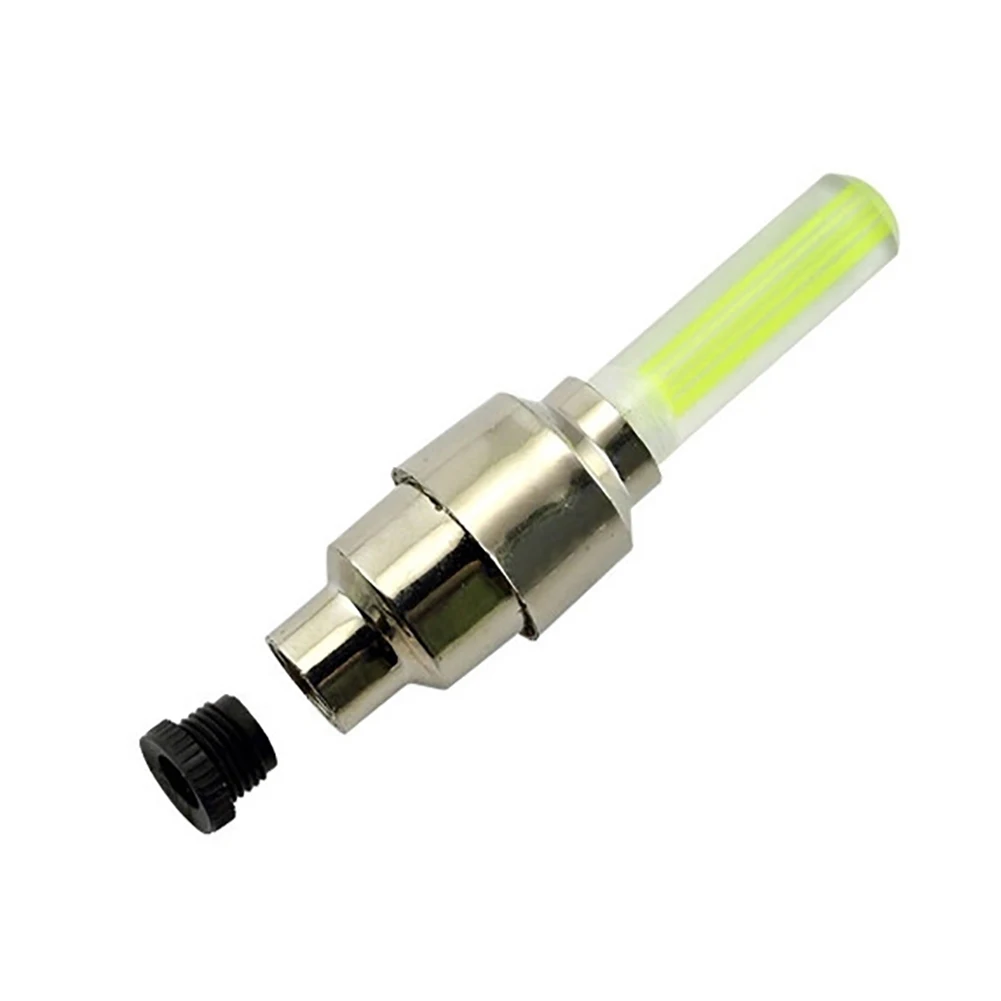 Top 2pcs Wheel Spoke Flash Light  LED Dust Caps For Bike Car Motorbike Tire 8