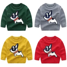 Милые свитера для мальчиков с героями мультфильмов; сезон осень-зима; Детские вязаные свитера и пуловер; Повседневный Детский кардиган; верхняя одежда из хлопка для детей