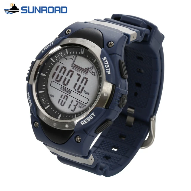 SUNROAD Relogio Digital Feminino All In One Multifunction Barometer Altimeter Th SUNROAD Relogio Digital Feminino All In One Multifunction Barometer Altimeter Th