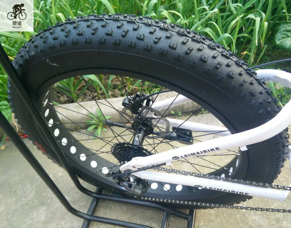Flash Deal Kalosse Full suspension  alloy frame  Snow  bicycle, 26/20*4.0 inch  21/24/27/30speed ,26*17 fat bikes   tyre dirt bike 22