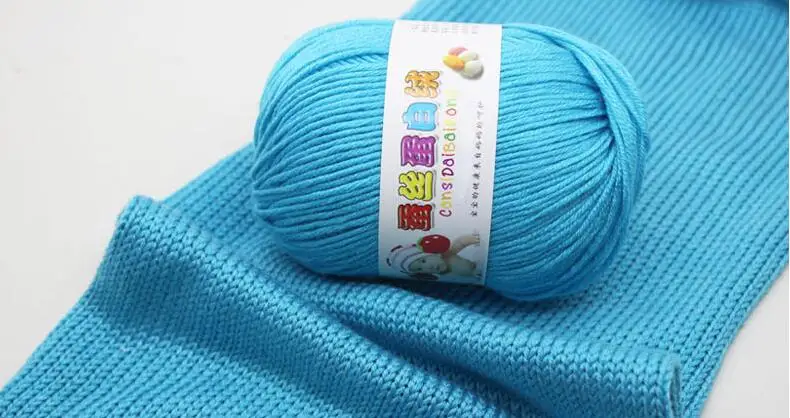 

ZENGIA 1pc Knitting Yarn Crochet Thread for Knitting Nanometer Protein Velvet Eco-friendly Soft Yarns for Baby Cloth 50g/Ball