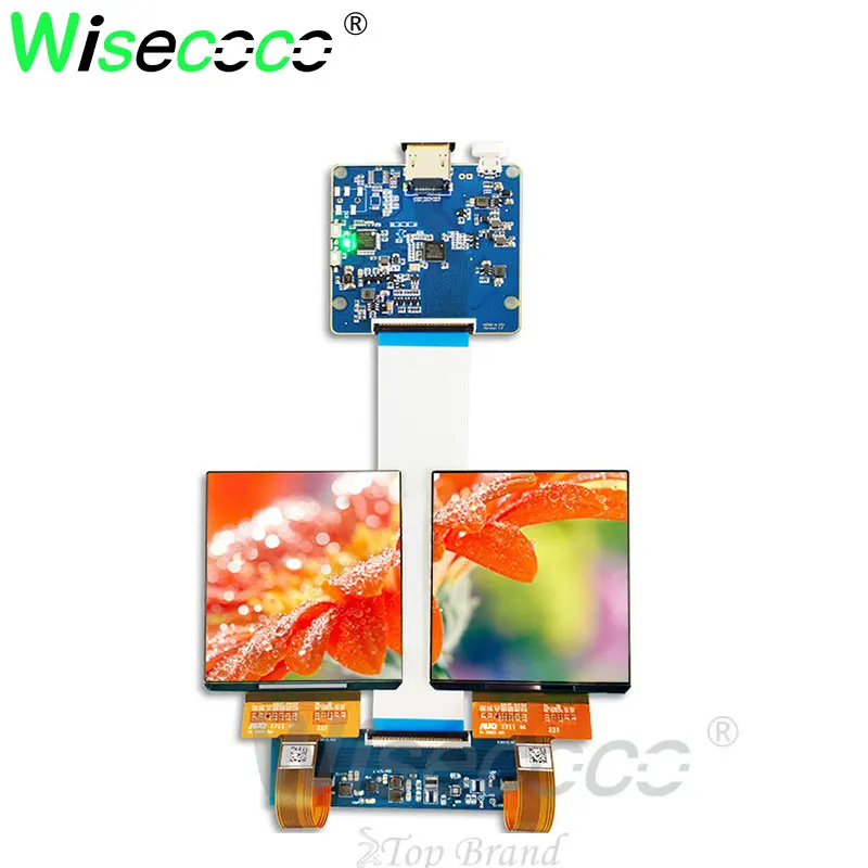  HDMI MIPI board 3.81inch 1080 X1200 dual oled AMOLED vr lcd display screen for VR Hamlet headsets 9