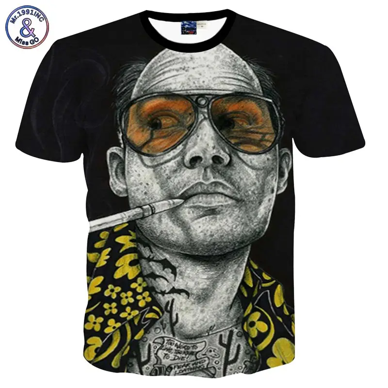 

Mr.1991INC New Arrivals Tshirt Men/women Summer Tops Tees Print Glasses Smoking Star 3d T-shirt Fashion Plus 3XL 4XL