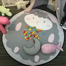 Круглый 150*150 см лиса детский игровой коврик Домашний Декор Ковер для детской комнаты лоскутное одеяло для пикника ANITSLIP tapetes para casa sala kid tapis