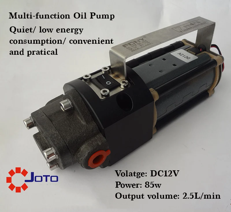 

2018 new arrive 12V Vehicle Repair Garage Use Electrical Refuel Oil Pump Quiet Gear Pump 85W