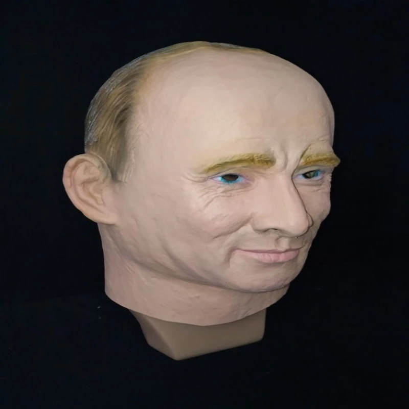 Русский президент Владимир Путин латексная маска на все лицо Хэллоуин резиновые