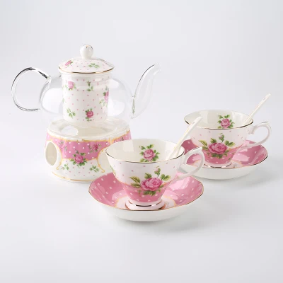 Кружка кофейная чашка Китайский цветочный чай цветы и чай - Цвет: 2