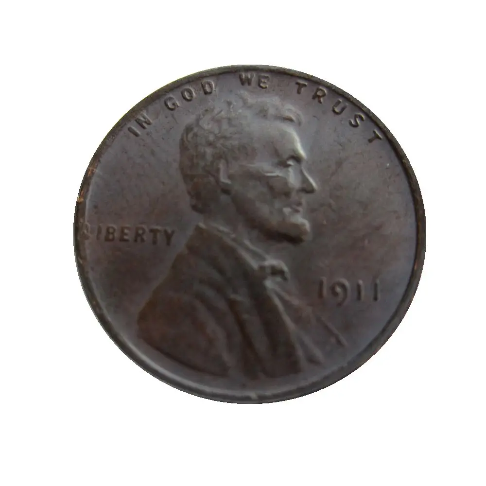 Дата 1909 1909-VDB 1909-S-VDB 1910-S 1911 1911-D 1911-S Lincoln копии монет центов - Цвет: 1911