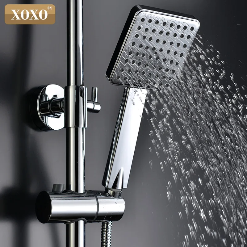 Günstige XOXO luxus dusche wasser dynamische digitale intelligente display und dusche wasserhahn Die led dusche wasserhahn set Badezimmer Mixer 88010