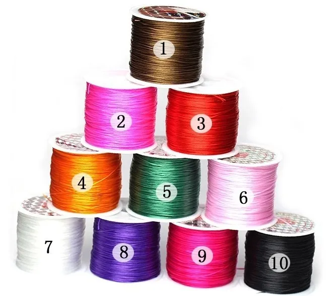 500m=5rollsX100M, Strong Stretch Elastic Beading Cord/String Rope /Thread 0.8mm/DIY Shamballa