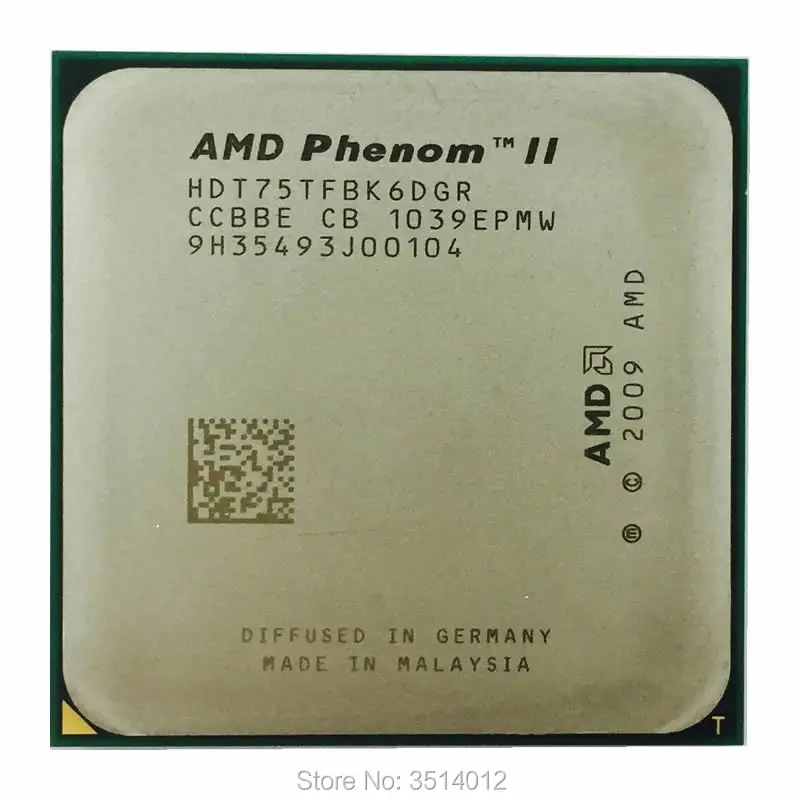 

AMD Phenom II X6 1075T 1075 3.0 GHz Six-Core CPU Processor HDT75TFBK6DGR Socket AM3