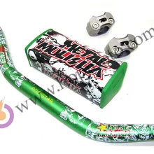 Профессиональный CAKEN жир бар фирма Metal Mulisha пакет 1-1/" Байк велосипед ямы зеленый Цвет руль для мотокросса MX Гонки Руль