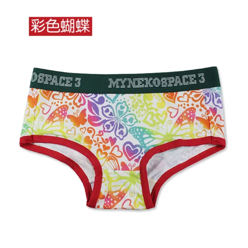 

Pholeey Triangle Wide-brimmed Cotton Women Panties Briefs Love Cute Low-waist Sexy Female underwear P18124