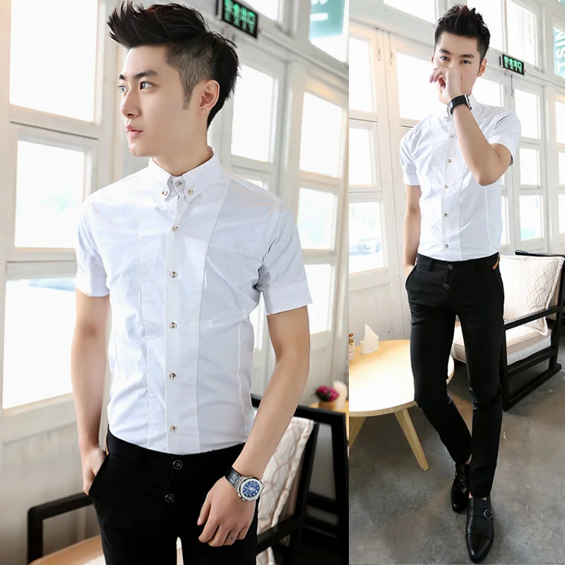 white dress shirt mens outfit