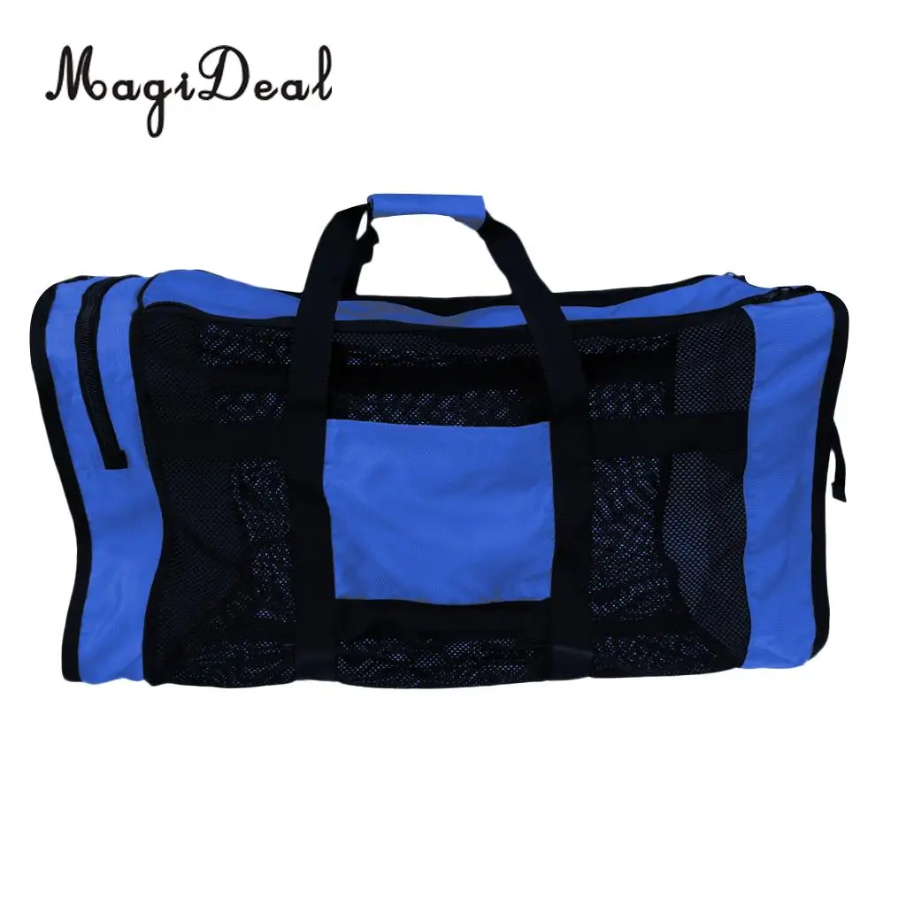 MagiDeal Foldable Heavy Duty Mesh Dive Bag Duffel Bag Storage Pouch for Diving Scuba Water Sports Dreediving Gear Equipment
