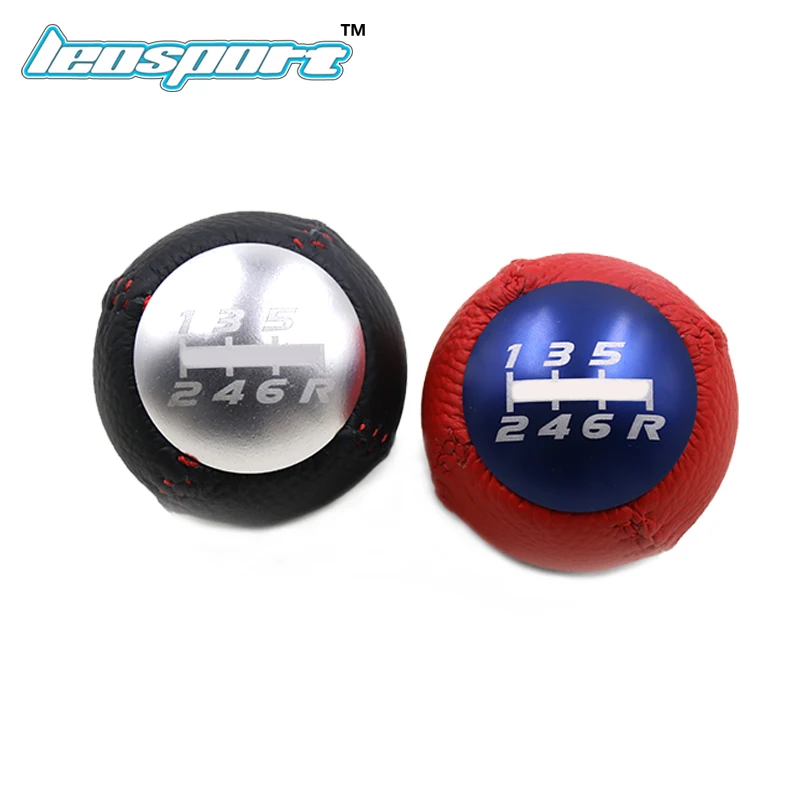 

For mugen style blue silver 5/6 Speed M10X1.5 Mugen Gear Shift Knob leather For Honda EK9 EP3 FN2 DC2 DC5 S2000 FD2