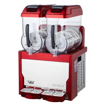 

Commercial 2 Tank Frozen Drink Slush Slushy Making Machine Smoothie Maker 30L Top Quality