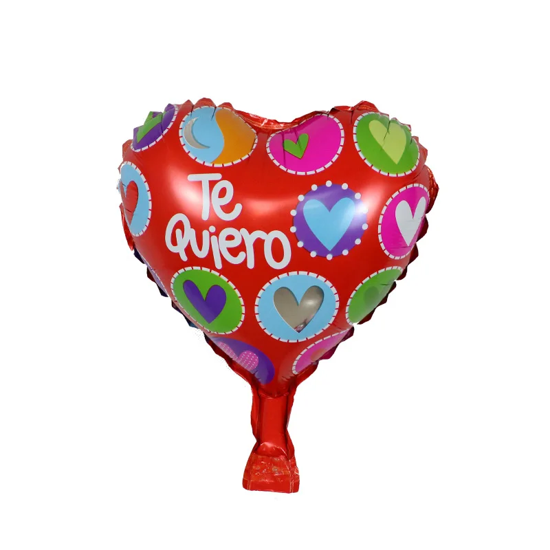50 шт. 10 дюймов испанский с надписью «te amo» фольга воздушные шары для свадьбы вечеринки украшения я люблю вас день матери подарки на день Святого Валентина надувной шар - Цвет: Темный хаки