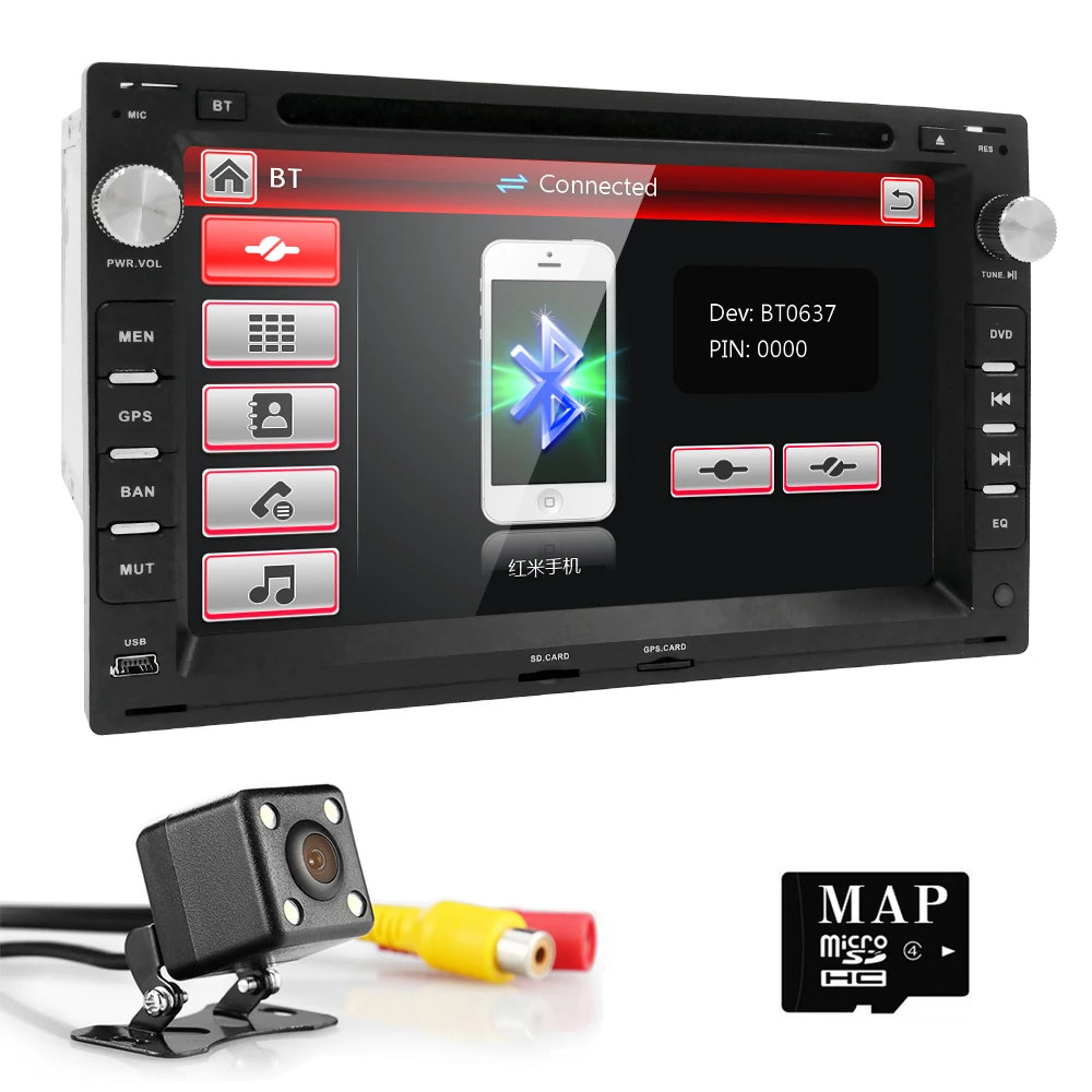 2DIN 7 Touch Screen font b Car b font DVD Player for VW Golf 4 T4
