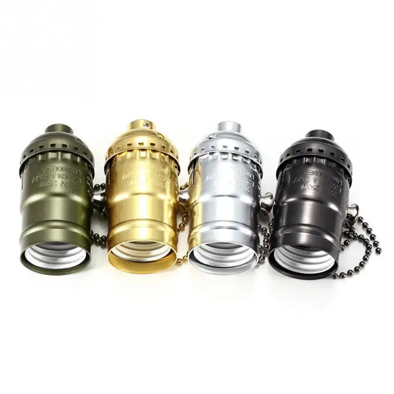 

E27 Screw Bulb base Aluminum Light Socket Industrial Retro Fittings lamp holder Fixture