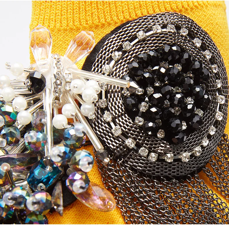 Crystal Socks Sneaker Yellow Women Rhinestone Casual Shoes Crystal Sneaker Lady Tassels Knitted Socks Sneaker Fashion WK97 Crystal Socks Sneaker Yellow Women Rhinestone Casual Shoes Crystal Sneaker Lady Tassels Knitted Socks Sneaker Fashion WK97