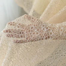 Car bone overlap openwork lace fabric wedding dress fabric handmade diy material clothing decoration accessories