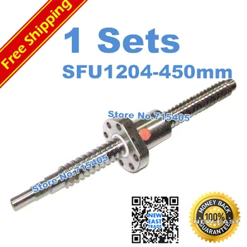 

1pcs SFU1204 Ballscrew 450mm +1pcs Ball nut for BK/BF10 standard processing