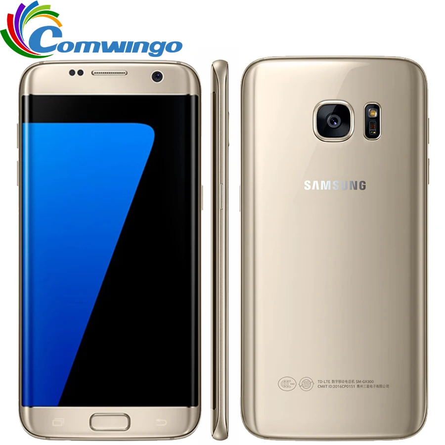 Original Samsung Galaxy S7 Edge Waterproof Smartphone 5.5'' 4GB RAM 32GB ROM Single SIM Quad Core NFC 12MP 4G LTE Cellphone