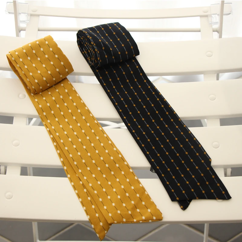 

Luna&Dolphin Women Long Scarf 175*7cm Dot Print Chiffon Silk Scarves Yellow Navy Tie Scarves Bohemia Headband Bag Ribbon Choker