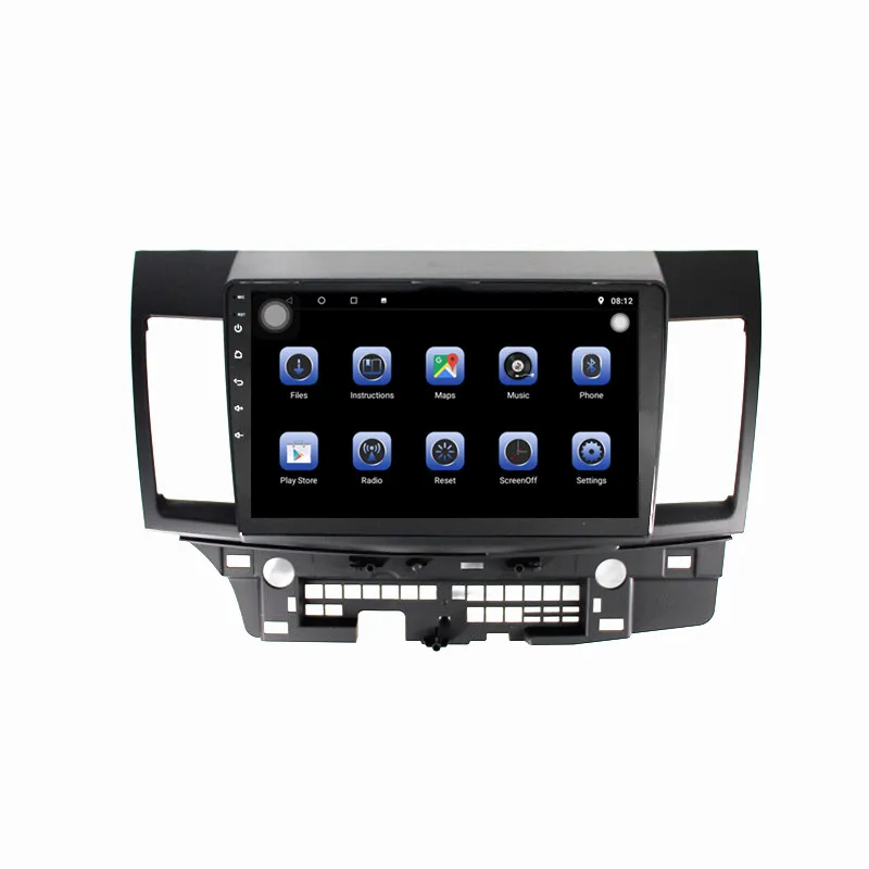Discount IPS Car GPS radio 8Core 4G+32G Android8.1 Multimedia Player for Mitsubishi Lancer 2007-2018 with radio BT stereo FM WIFI 16