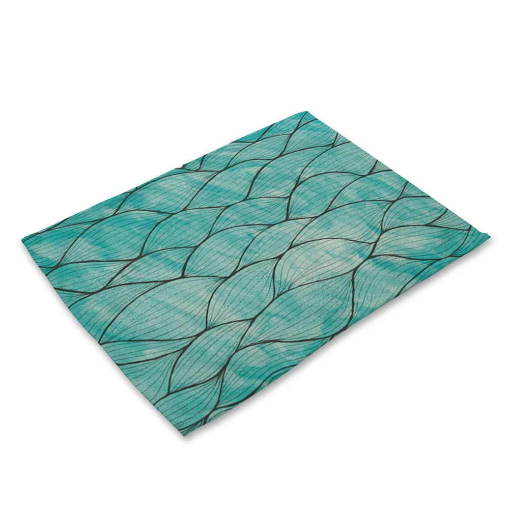 Fanximan 2/4/6pieces Set Kitchen Table Mats Linen Table Napkin Marine Sea Turtle Octopus Whale Pattern Decorative Placemats Sets Fanximan 2/4/6pieces Set Kitchen Table Mats Linen Table Napkin Marine Sea Turtle Octopus Whale Pattern Decorative Placemats Sets