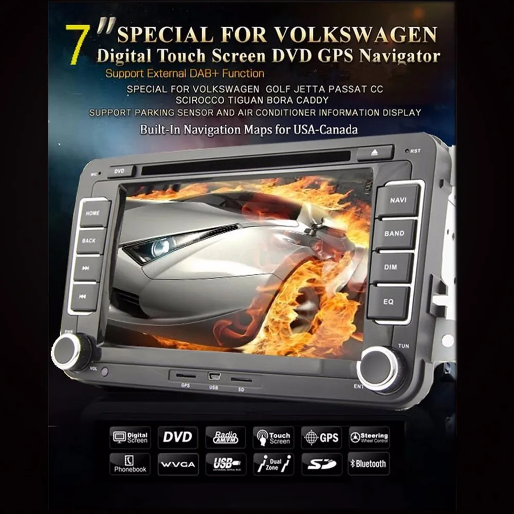 Top Hot Sale 2 DIN Car DVD for VW JETTA GOLF MK5 MK6 GTI PASSAT B6 POLO SKODA Fabia GPS Navigation Radio USB 0 Top Hot Sale 2 DIN Car DVD for VW JETTA GOLF MK5 MK6 GTI PASSAT B6 POLO SKODA Fabia GPS Navigation Radio USB 0