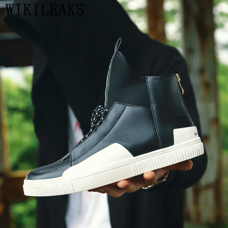 cheap 2019 mens shoes casual luxury brand high top sneakers street dancing hip hop shoes men tenis masculino adulto zapatillas hombre