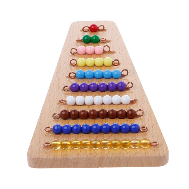 Монтессори математический материал бисерная лестница математическая Игрушка Дети раннего дошкольного обучения игрушки 328 продвижение% 312